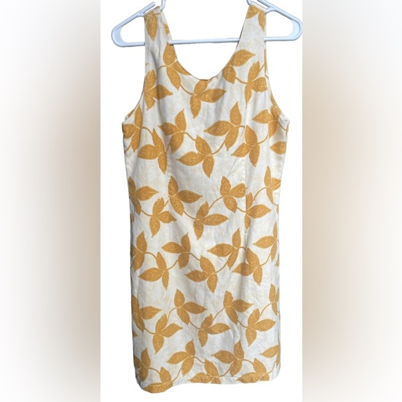 Pineapple Moon Dresses | Woman Size M Color: Gold/Yellow 100% silk - Picture 1 of 5